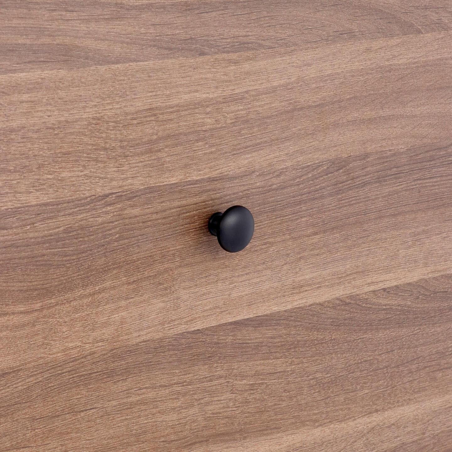 Bouton pour meubles en zamac Diamètre 30mm Vernis noir mat Lot de 25 - Zamak - Imagen 5
