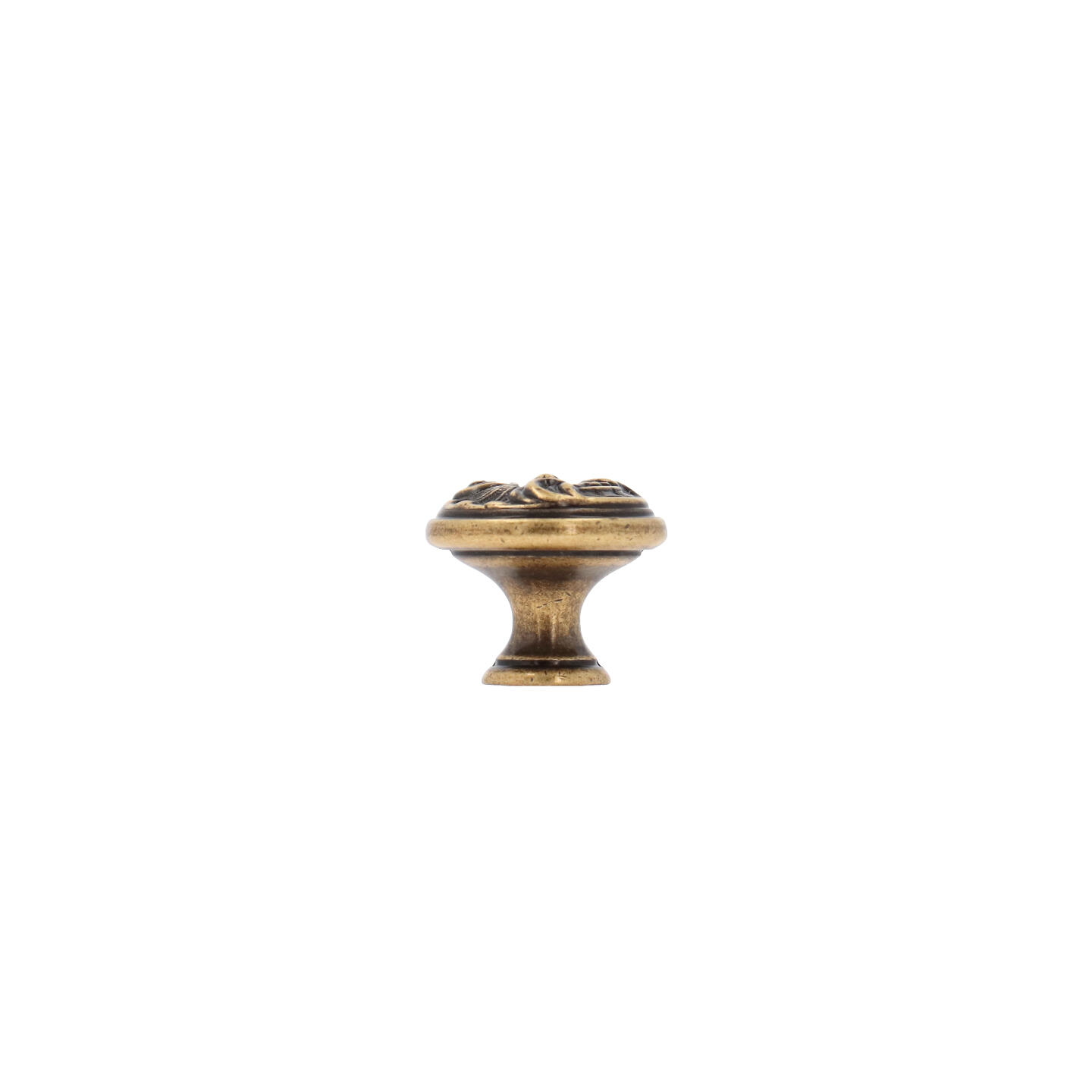 Bouton pour meubles en zamac Diamètre 25mm Florence antique - Marron, Zamak – Image 2