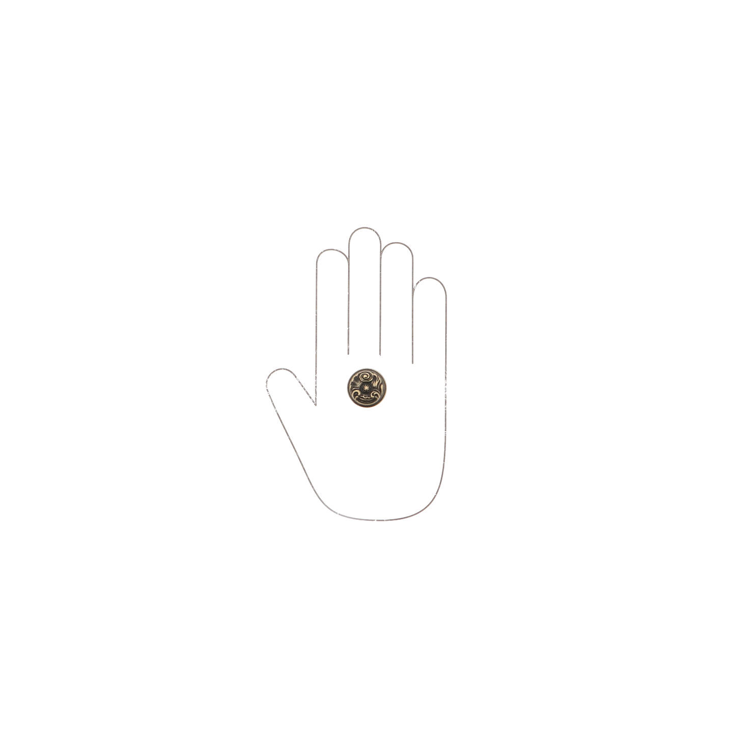 Bouton pour meubles en zamac Diamètre 25mm Florence antique - Marron, Zamak – Image 4