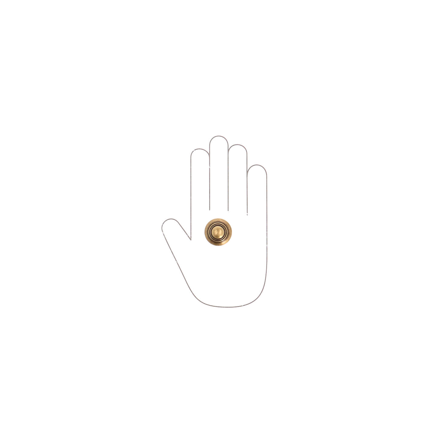 Bouton pour meubles en zamac Diamètre 30mm Florence antique - Marron, Zamak – Image 4