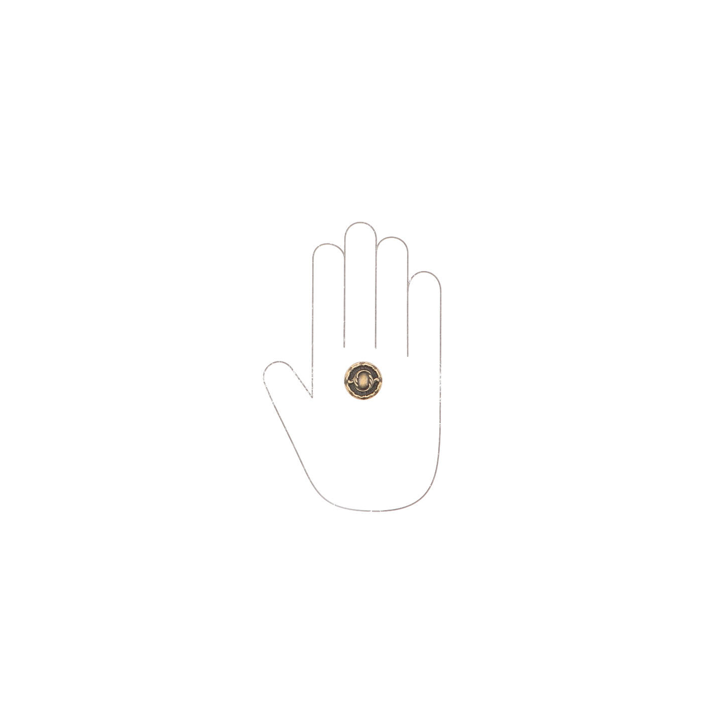 Bouton pour meubles en zamac Diamètrexe 25 Florence antique - Marron, Zamak - immagine 4