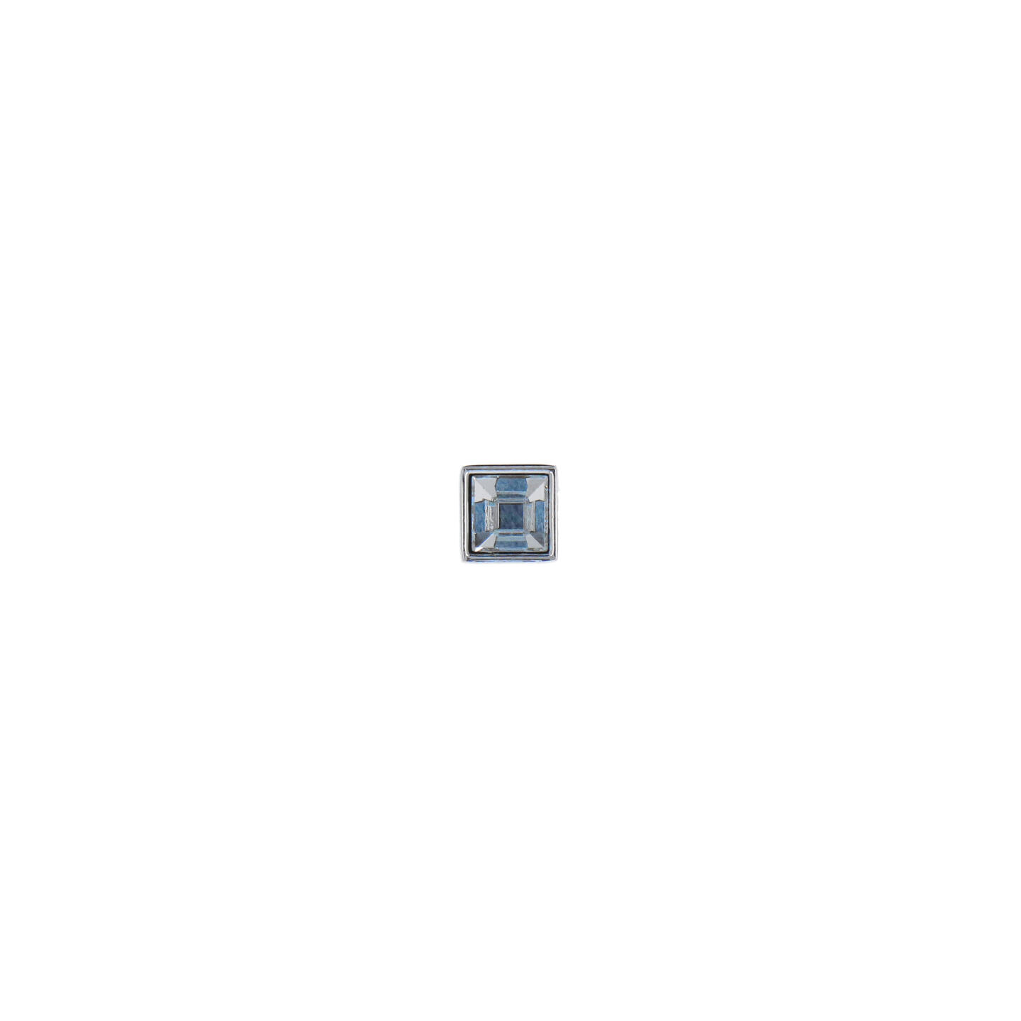 Bouton pour meubles en zamac et cristal Diamètre 13mm x 21 chrome poli - Gris / argent, Zamak – Image 3