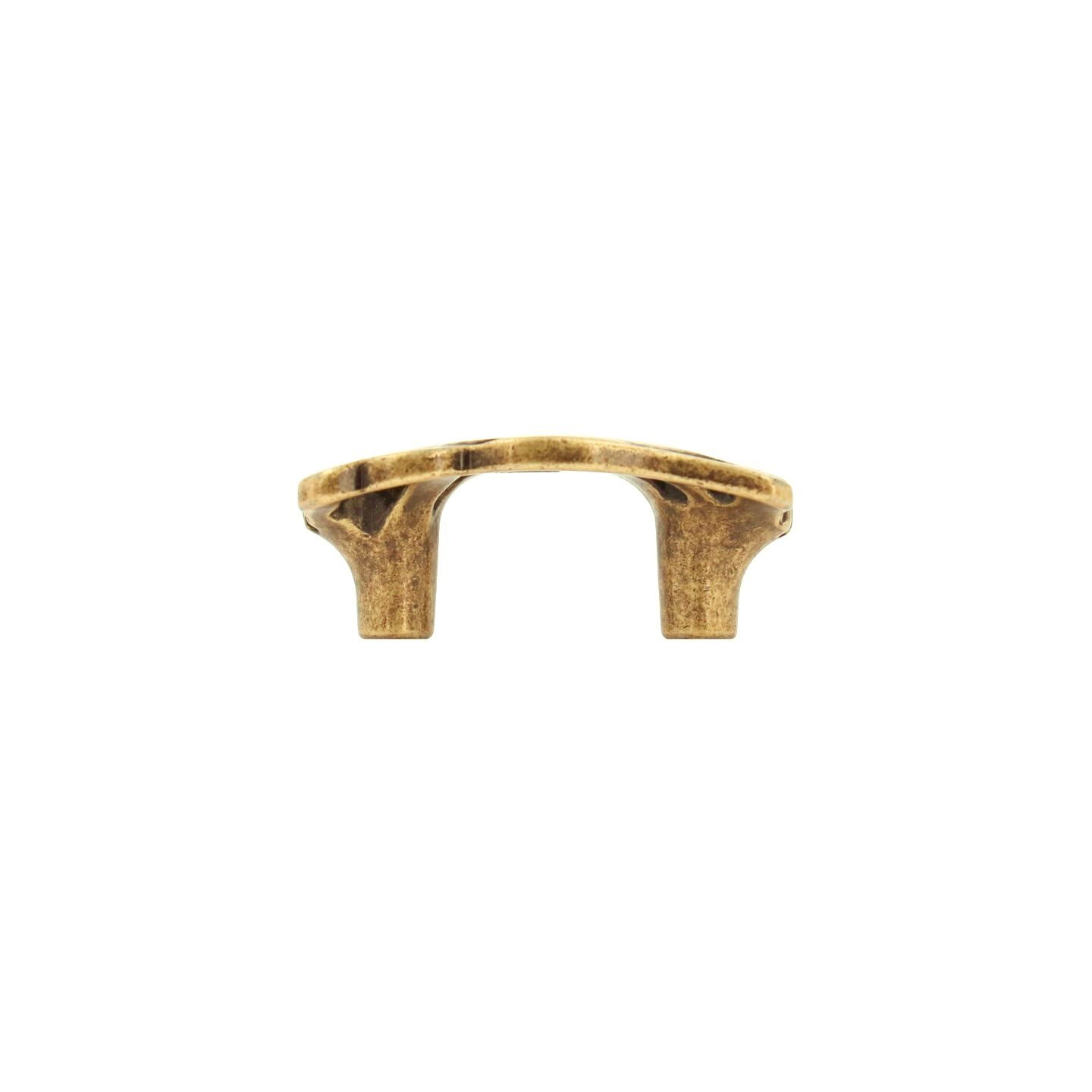 Bouton pour meubles en zamac Entraxe 32mm Florence antique - Marron, Zamak – Image 2
