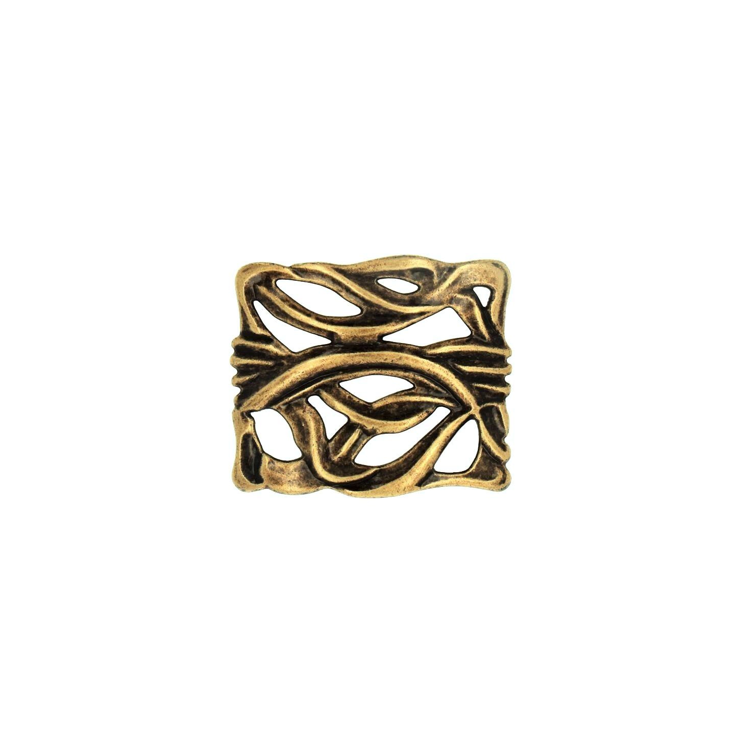 Bouton pour meubles en zamac Entraxe 32mm Florence antique - Marron, Zamak – Image 3