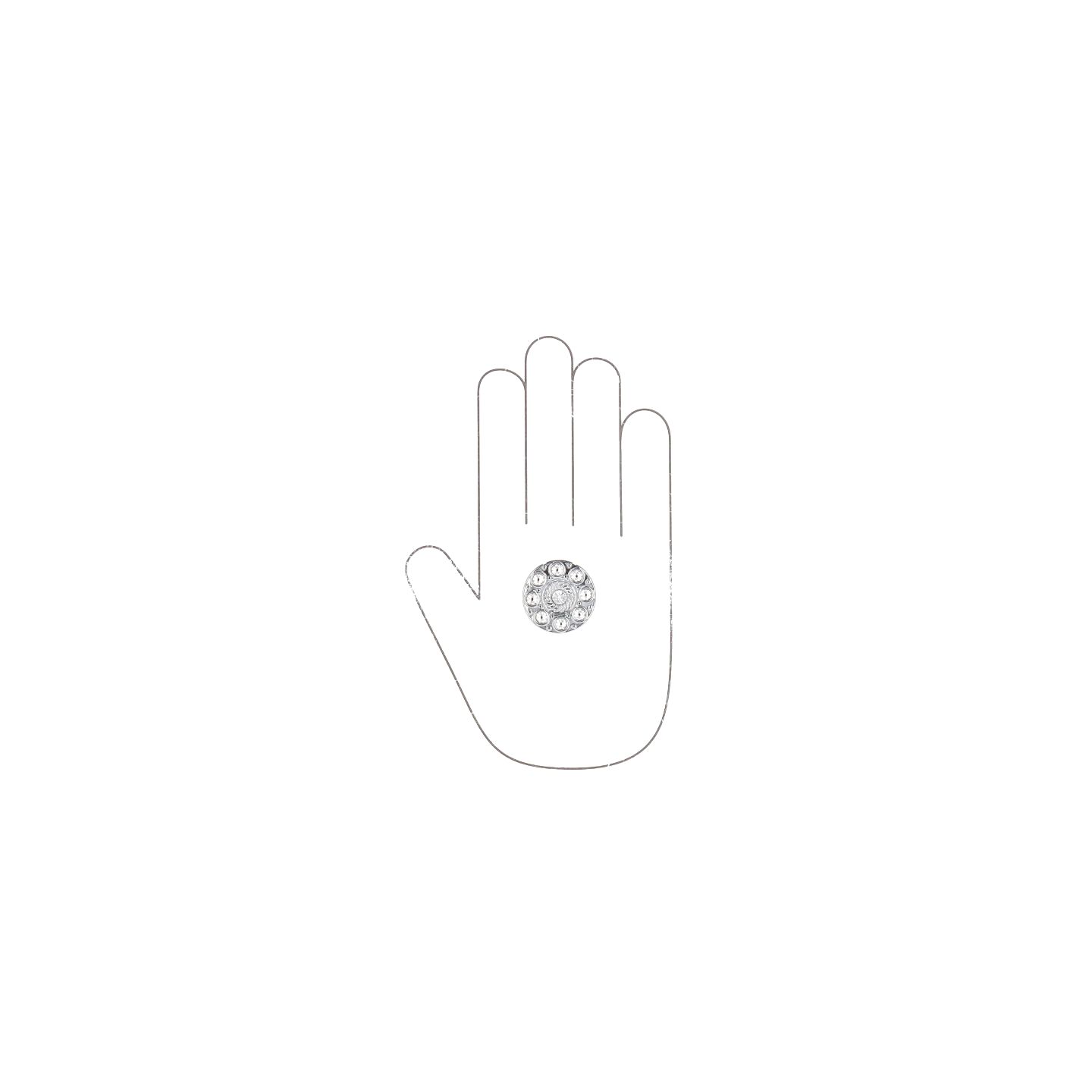Bouton pour meubles en zamac et cristal Diamètre 32mm chrome poli - Gris / argent, Zamak - Imagen 4