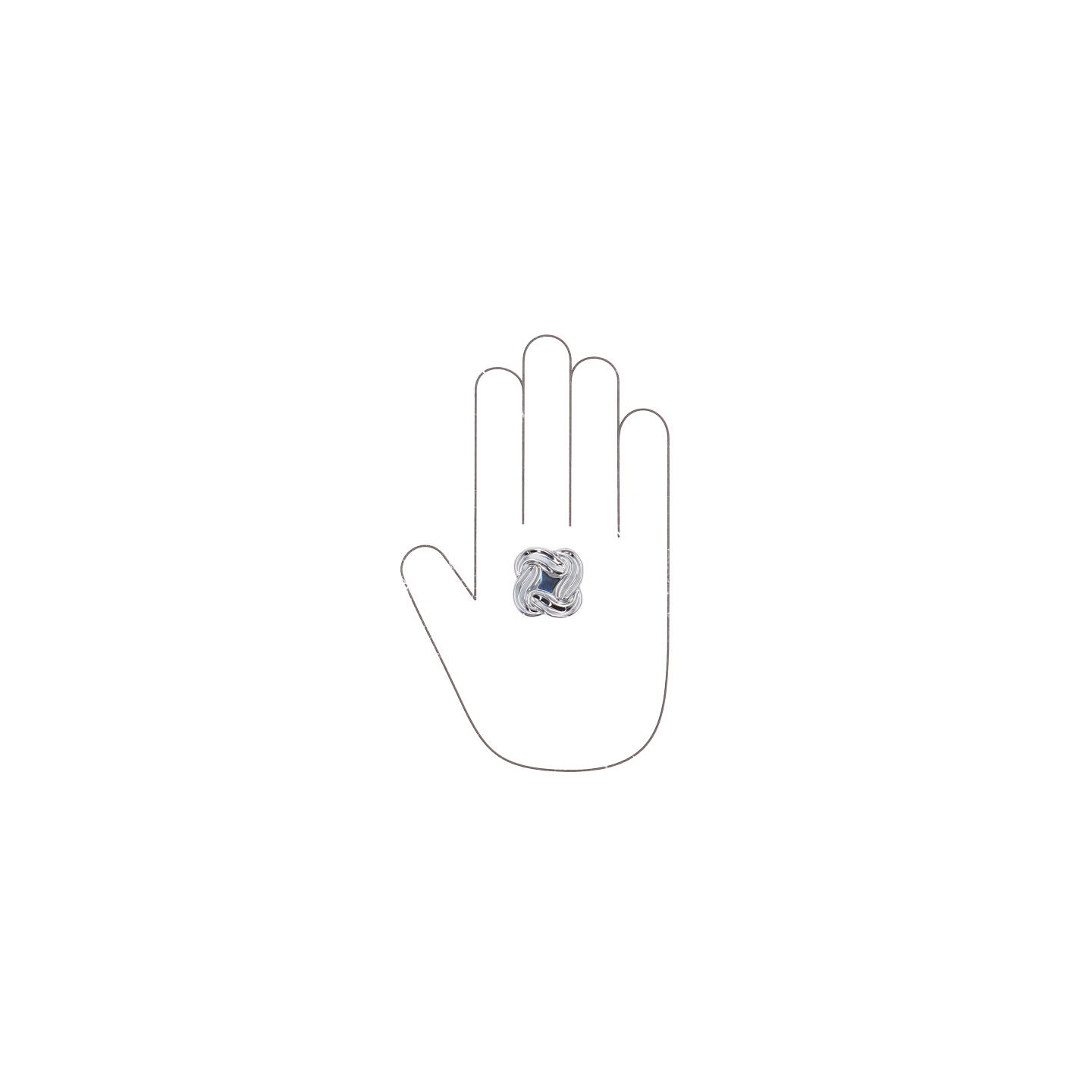 Bouton pour meubles en zamac Diamètre 36mm chrome poli - Gris / argent, Zamak - immagine 4