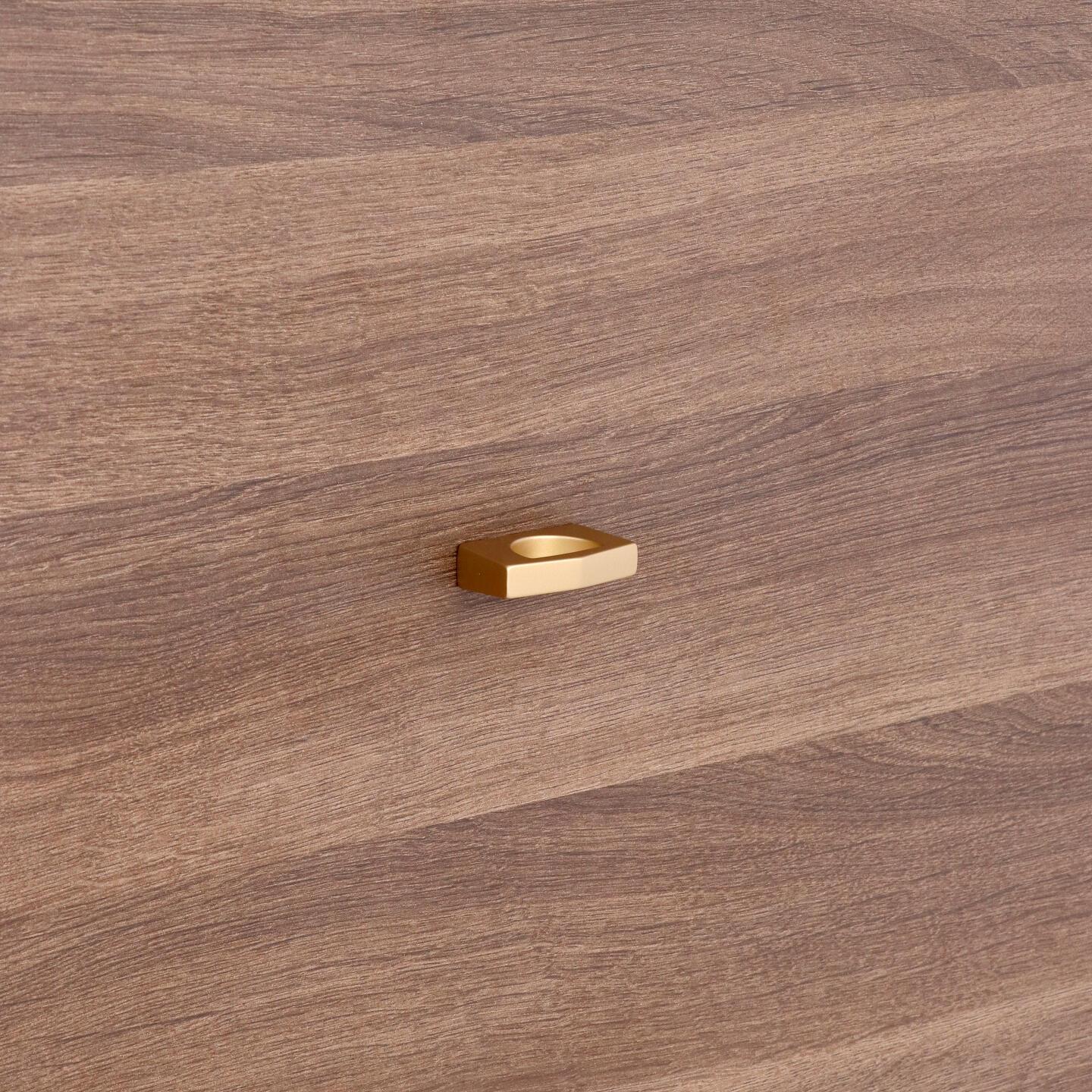 Bouton pour meubles en zamac Entraxe 32mm Alucover laiton - Jaune / doré, Zamak - Image 5