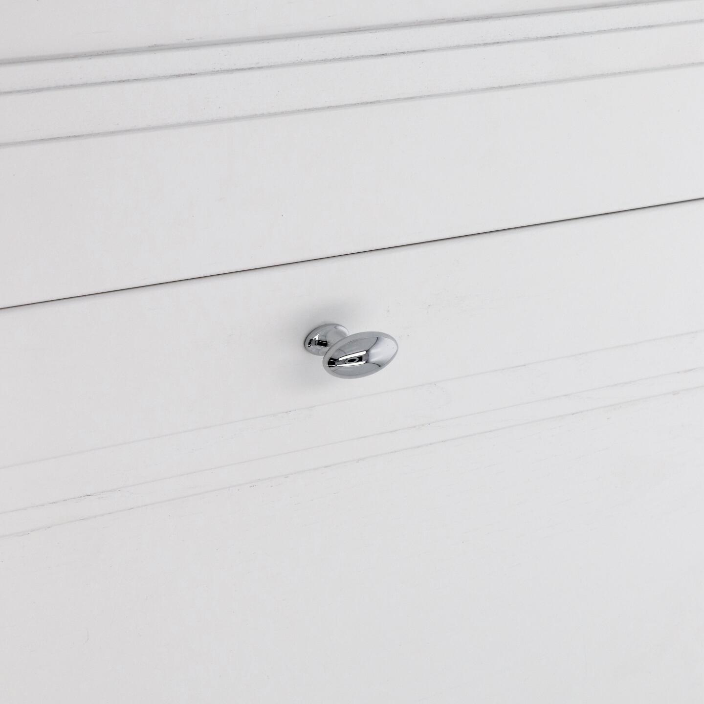 Bouton pour meubles en zamac Diamètre 37mm chrome poli - Gris / argent, Zamak – Image 5