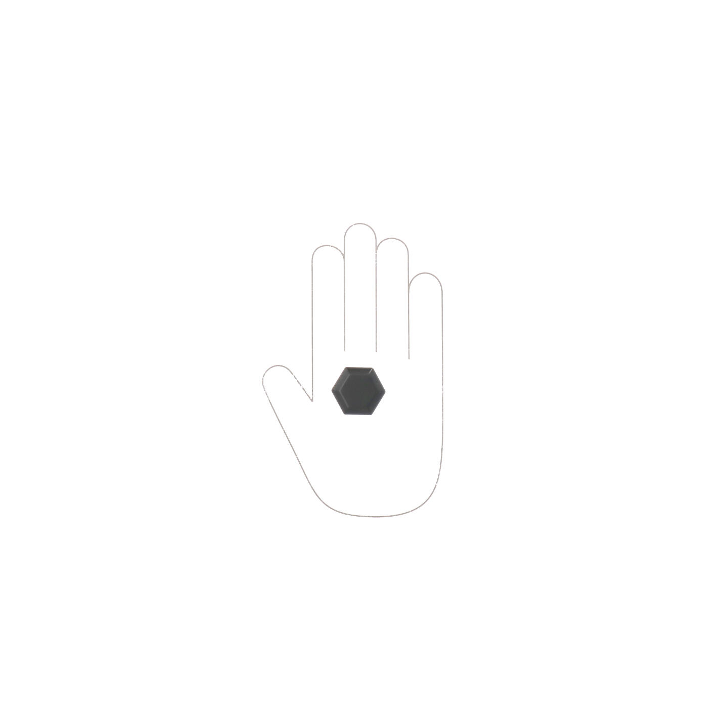 Bouton pour meubles en zamac Diamètre 35mm Vernis noir mat - Zamak - Image 4