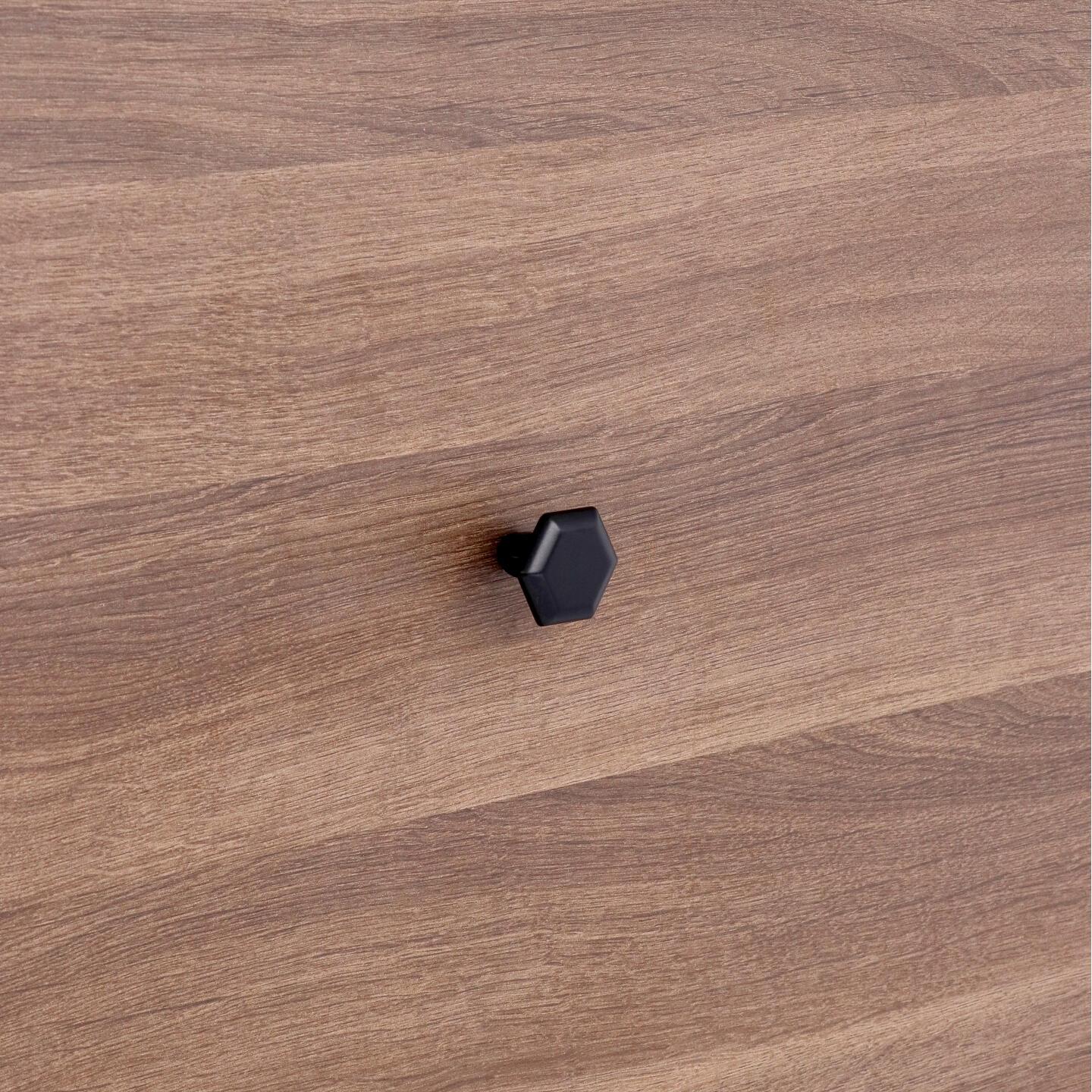 Bouton pour meubles en zamac Diamètre 35mm Vernis noir mat - Zamak - Image 5