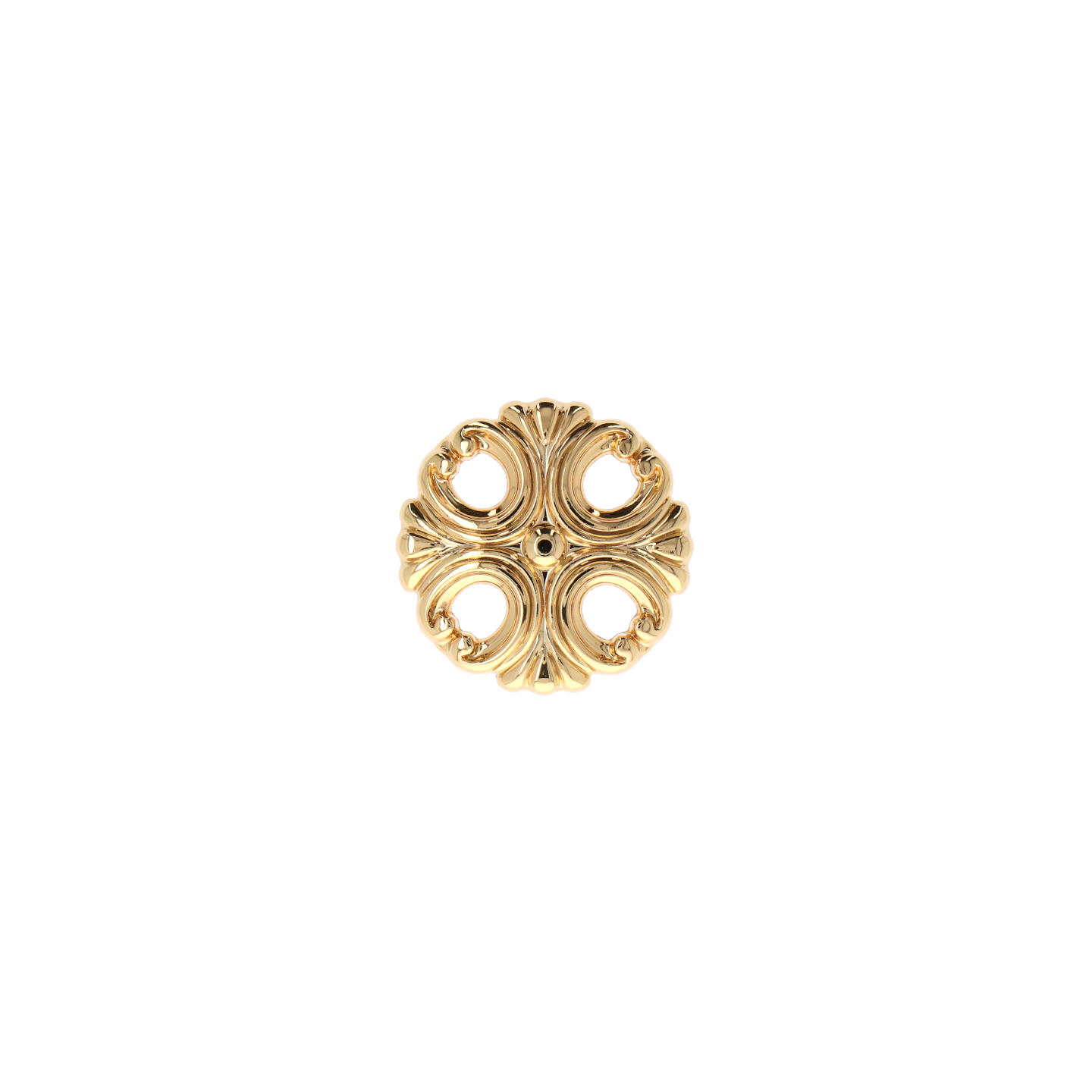 Bouton pour meubles en zamac Diamètre 37mm plaqué or - Jaune / doré, Zamak – Image 3