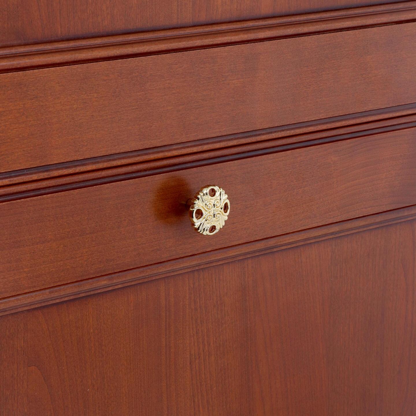 Bouton pour meubles en zamac Diamètre 36mm plaqué or - Jaune / doré, Zamak - Image 5