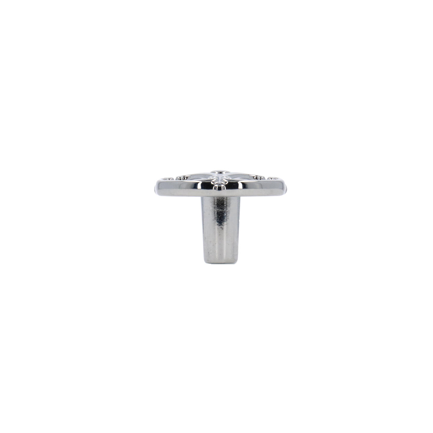 Bouton pour meubles en zamac Diamètre 36mm chrome poli - Gris / argent, Zamak - Imagen 2