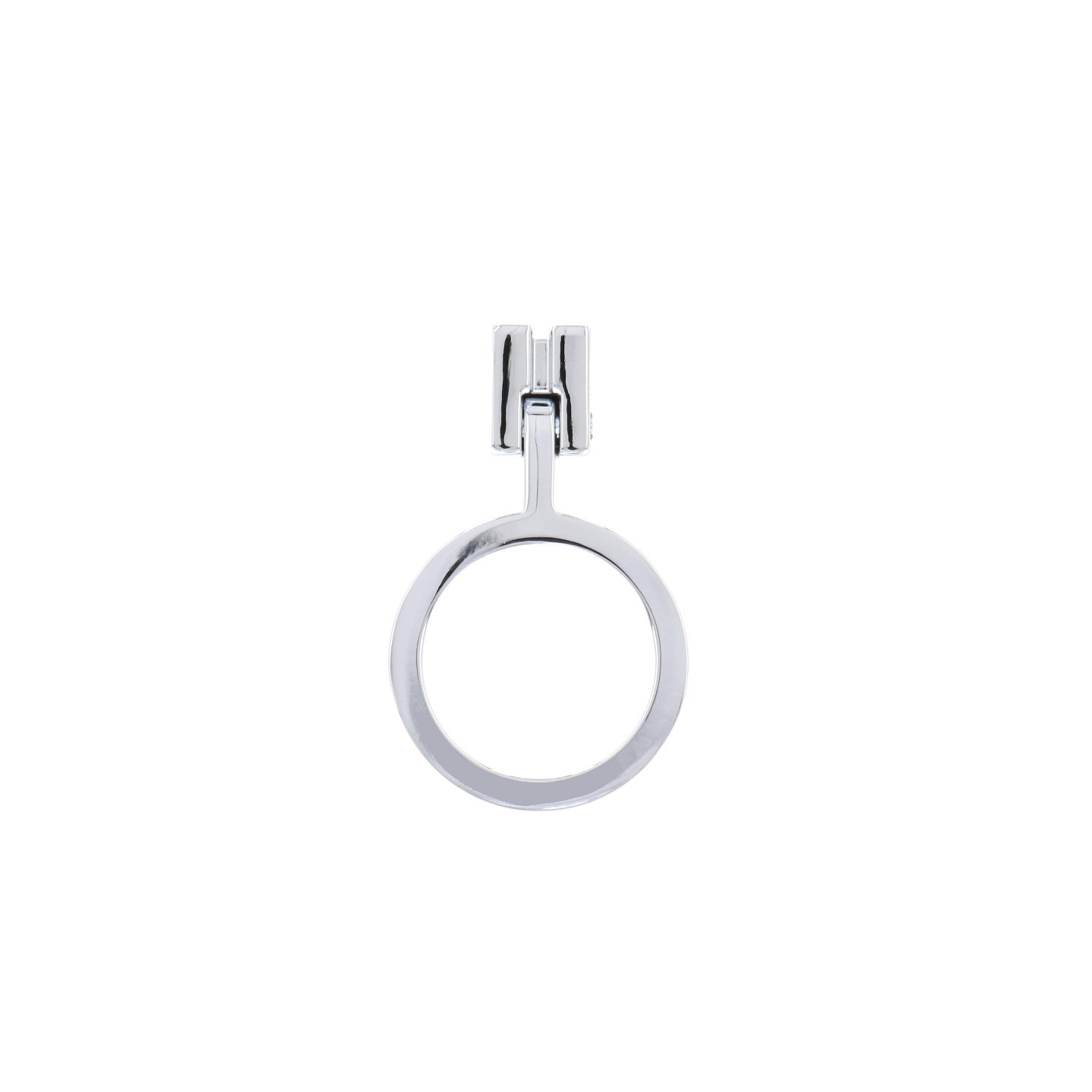 Poignée pour meubles en zamac L 45 mm chrome poli - Gris / argent, Zamak - Image 2