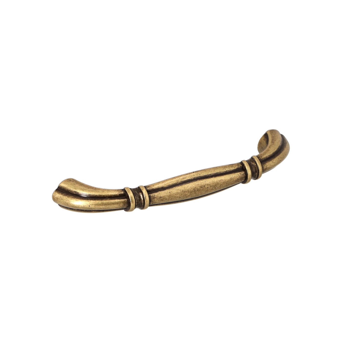 Poignée pour meubles en zamac Entraxe 96mm Florence antique - Marron, Zamak