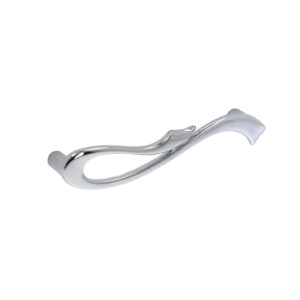 Poignée pour meubles en zamac Entraxe 96mm chrome poli – Gris / argent, Zamak