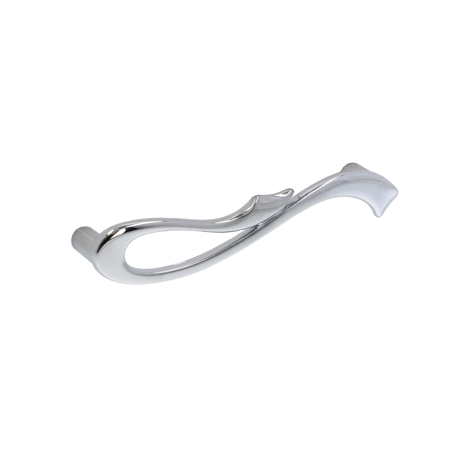 Poignée pour meubles en zamac Entraxe 96mm chrome poli - Gris / argent, Zamak