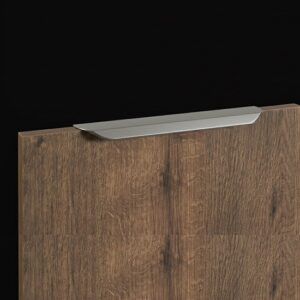Poignée de meuble profil en aluminium Entraxe 97×11.55x40mm Chrome Mat – Gris / argent