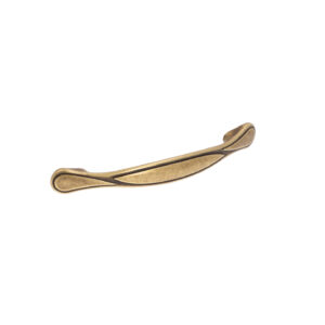 Poignée pour meubles en zamac Entraxe 96mm Florence antique – Marron, Zamak