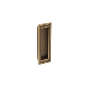 Poignée encastrée en zamac Entraxe 96mm Florence antique – Marron, Zamak