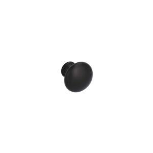 Bouton pour meubles en zamac Diamètre 25mm Vernis noir mat Lot de 6 – Zamak
