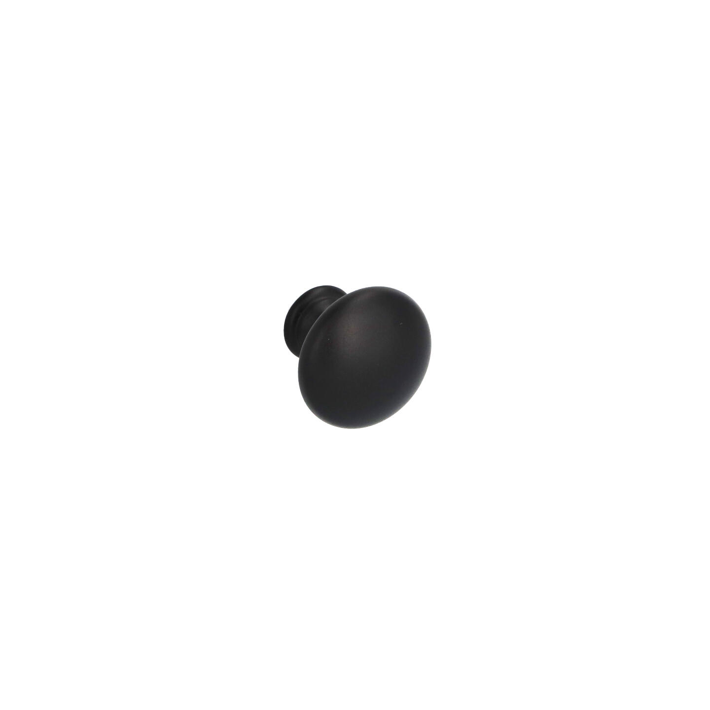 Bouton pour meubles en zamac Diamètre 25mm Vernis noir mat - Zamak