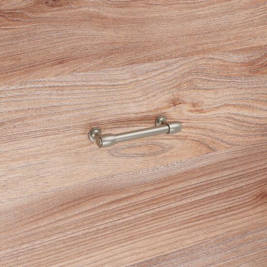 Poignée pour meubles en zamac Entraxe 128mm nickel galvanisé - Gris / argent, Zamak – Image 5