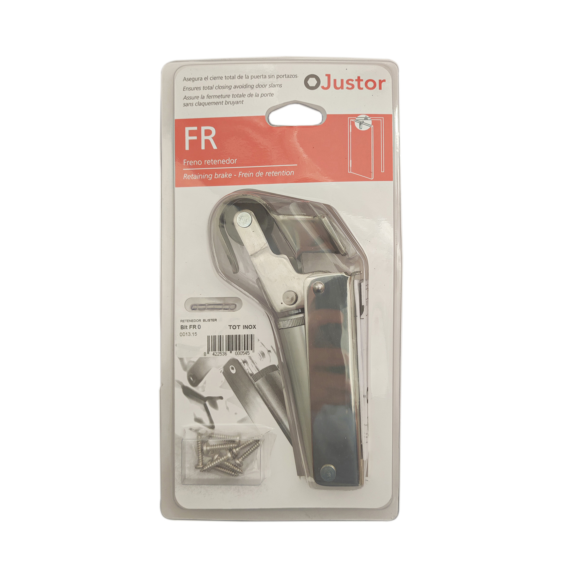 Frein de rétention force 30 N totalement en acier inox 304 pour porte jusqu’à 15 KG - Gris / argent, Acier inoxydable – Image 4