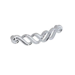 Poignée pour meubles en zamac Entraxe 96mm chrome poli – Gris / argent, Zamak