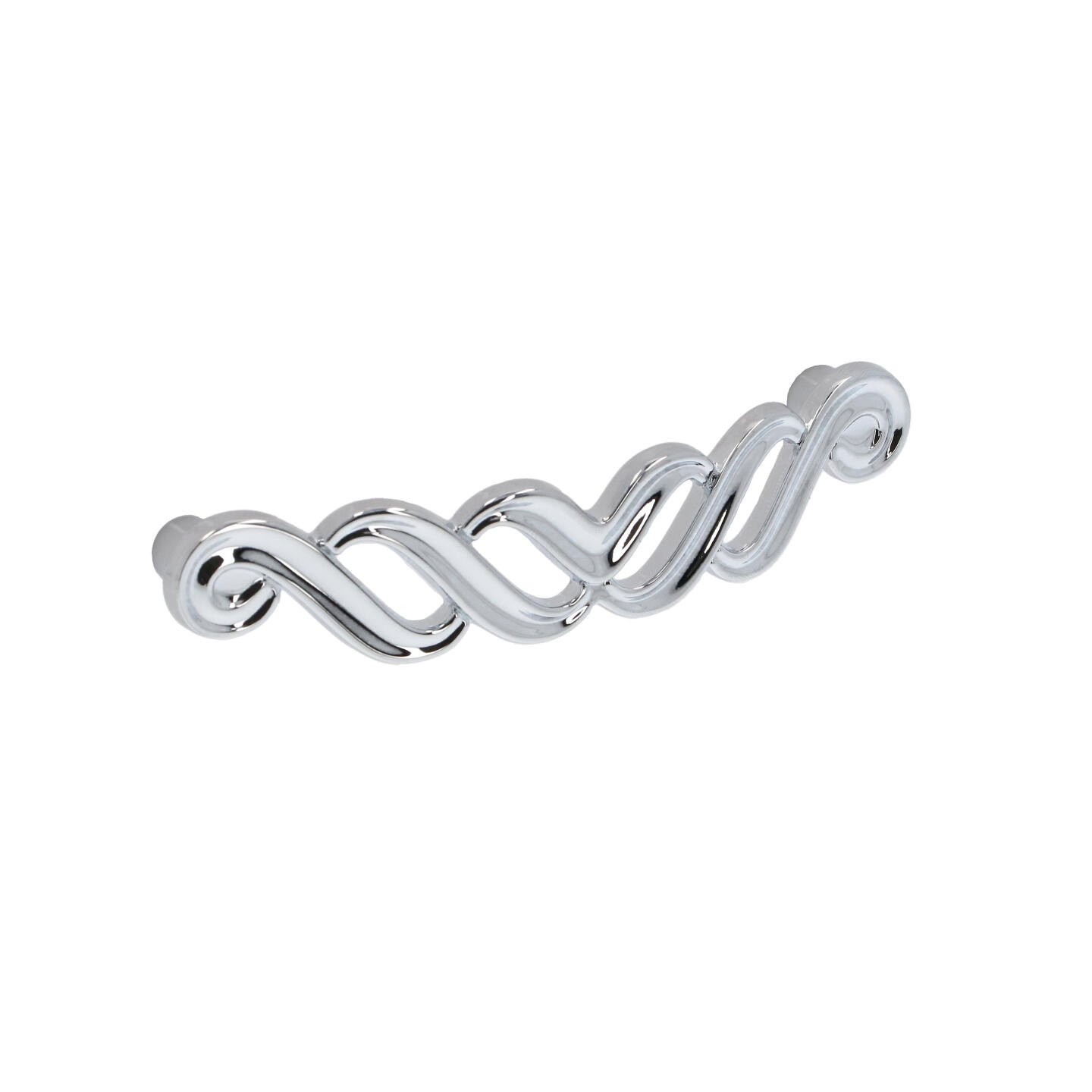 Poignée pour meubles en zamac Entraxe 96mm chrome poli - Gris / argent, Zamak