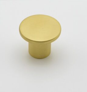 Bouton de meuble en zamac D 33 mm OR BROSSÉ – Jaune / doré, Zamak