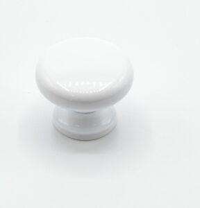 Bouton de meuble en zamac D 30 mm BLANC – Zamak