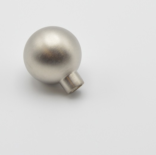 Bouton de meuble en zamac D 28 mm NICKELE BROSSE - Gris / argent, Zamak - immagine 2
