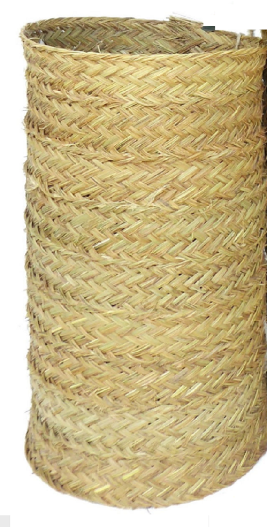 Couvre les pots cylindrique décoratif en sparte naturelle 35cm de diamètre x 56cm de hauteur sans fond - Beige, Osier