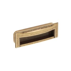 Poignée encastrée en zamac Entraxe 96mm Florence antique – Marron, Zamak