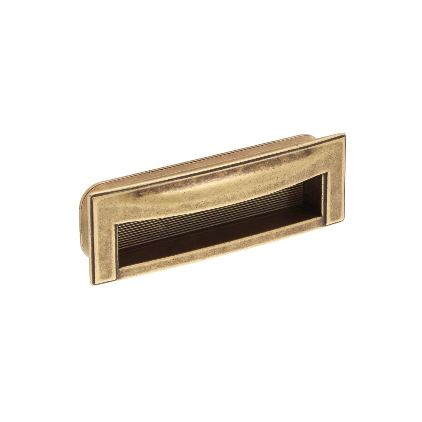 Poignée encastrée en zamac Entraxe 96mm Florence antique - Marron, Zamak