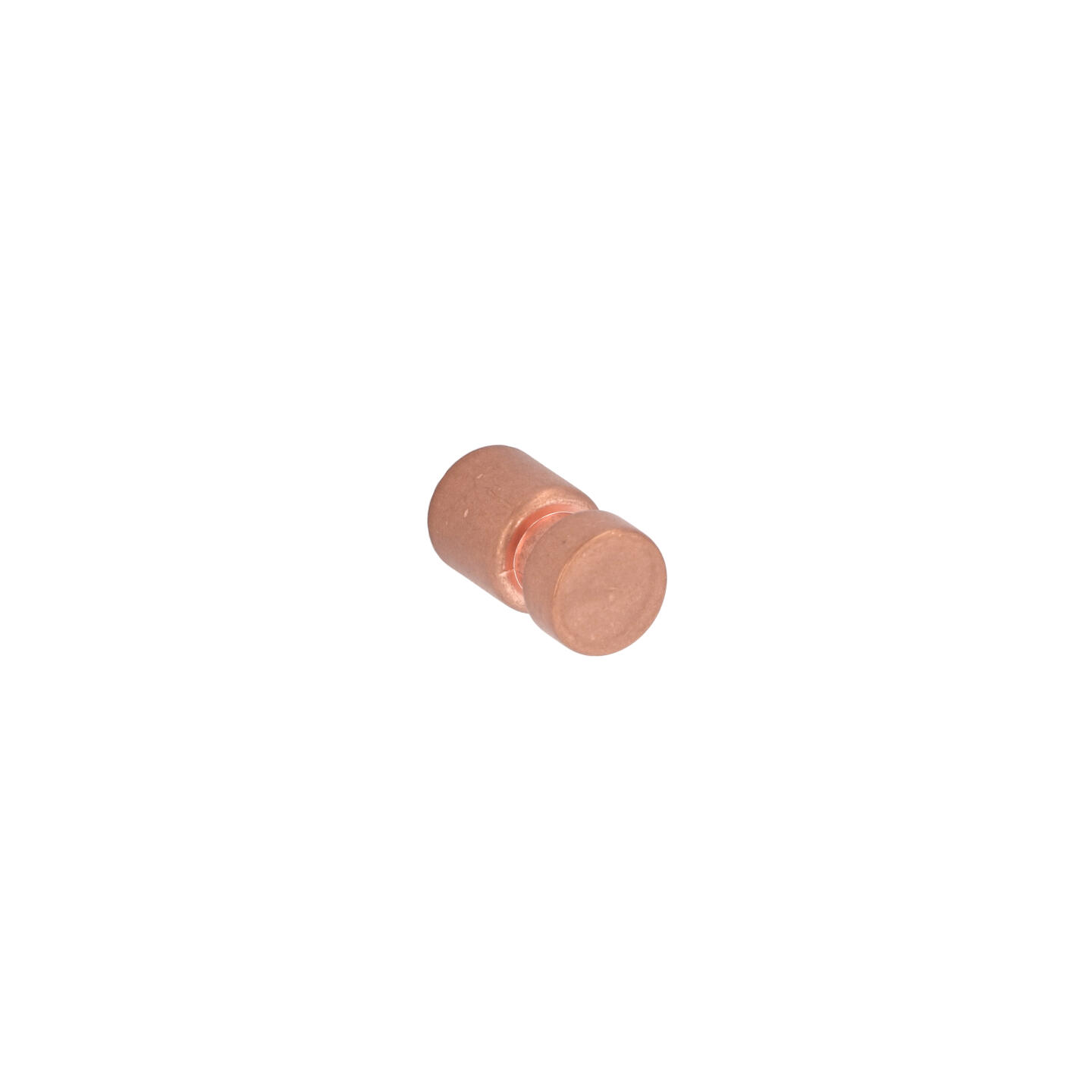 Bouton pour meubles en zamac Diamètre 15mm cuivre vintage - Orange / cuivré, Zamak