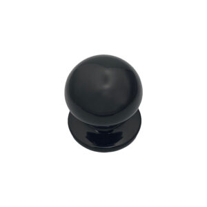 Bouton tirant de porte fixe Ø70 mm en aluminium NOIR RAL 9005 – breveté