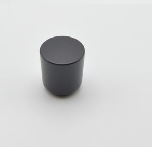 Bouton de meuble en zamac noir mat Ø 25 mm -idéal cuisine et salle de bain – Zamak