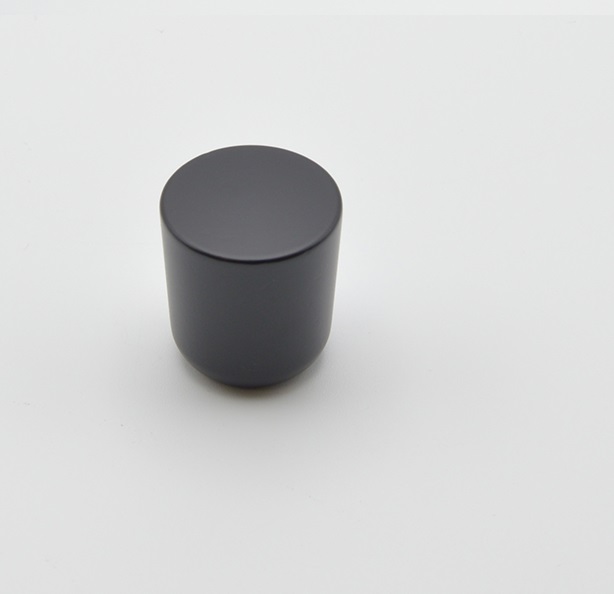 Bouton de meuble en zamac noir mat Ø 25 mm -idéal cuisine et salle de bain - Zamak
