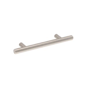 Poignée pour meubles en Acier Entraxe 96mm finition Nichel satiné – Gris / argent, Acier inoxydable