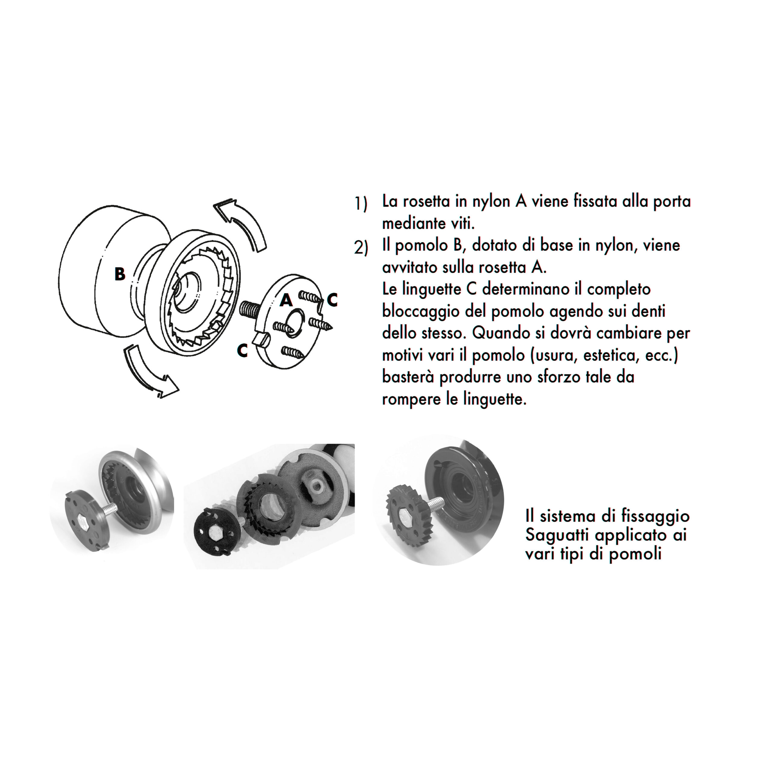 Bouton tirant de porte fixe Ø70 mm en aluminium laqué laiton- lot de 6 Bouton - Jaune / doré - immagine 6