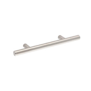Poignée pour meubles en Acier inox Entraxe 96mm finition en acier inox satiné – Gris / argent, Acier inoxydable