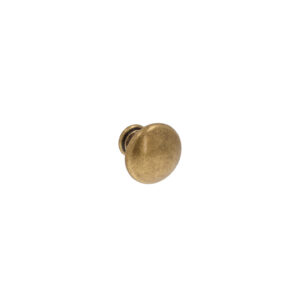 Bouton pour meubles en zamac Diamètre 25mm Florence antique Lot de 6 – Marron, Zamak