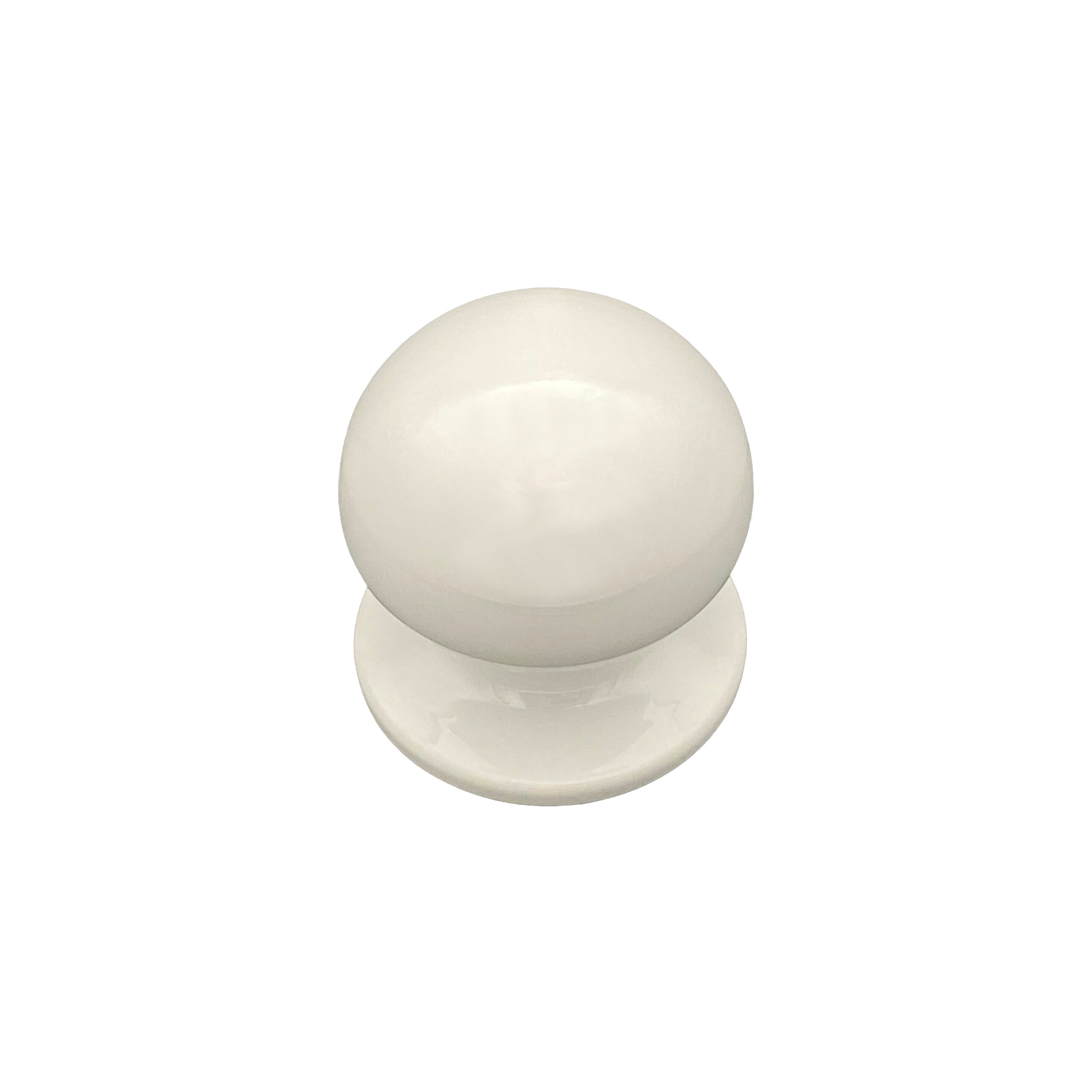 Bouton tirant de porte fixe Ø70 mm en aluminium BLANC RAL 9010 - breveté