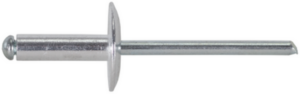 Rivet pop en aluminium tête large 4.8×25 mm Pc 20 – Gris / argent