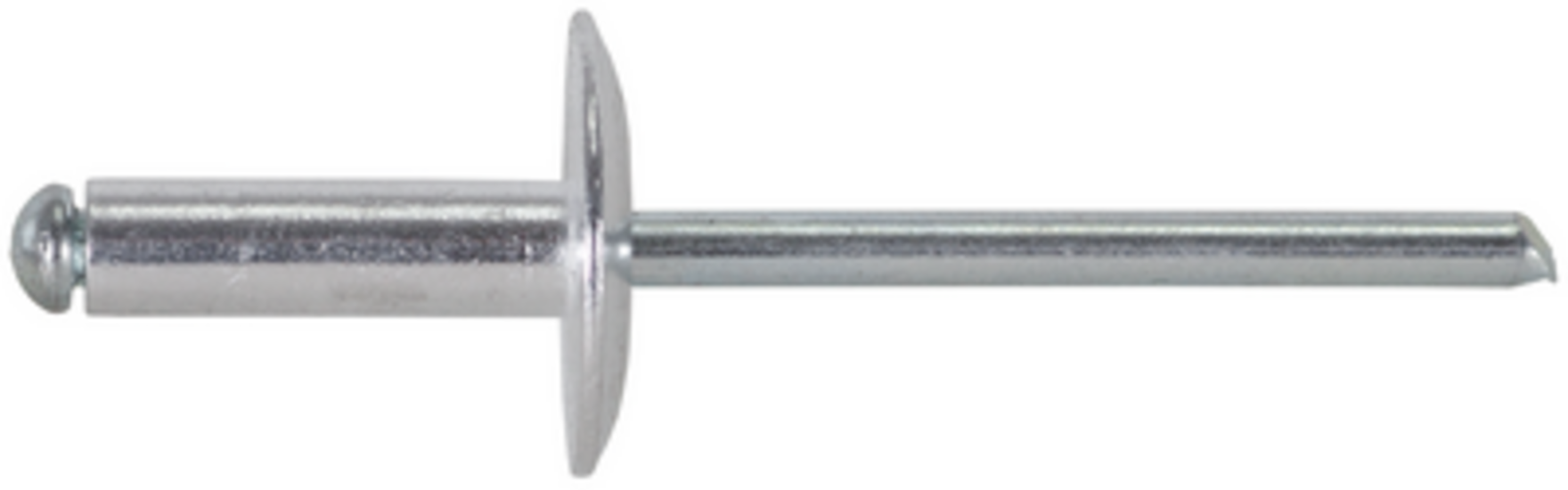 Rivet pop en aluminium tête large 4.8x25 mm Pc 20 - Gris / argent