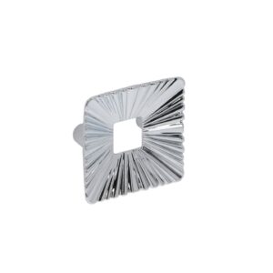 Poignée pour meubles en zamac Entraxe 32mm chrome poli – Gris / argent, Zamak