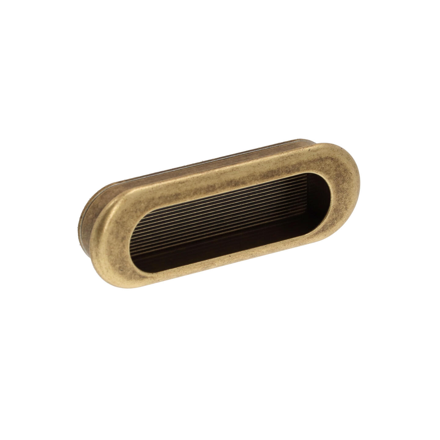 Poignée encastrée en zamac Entraxe 75mm Florence antique - Marron, Zamak