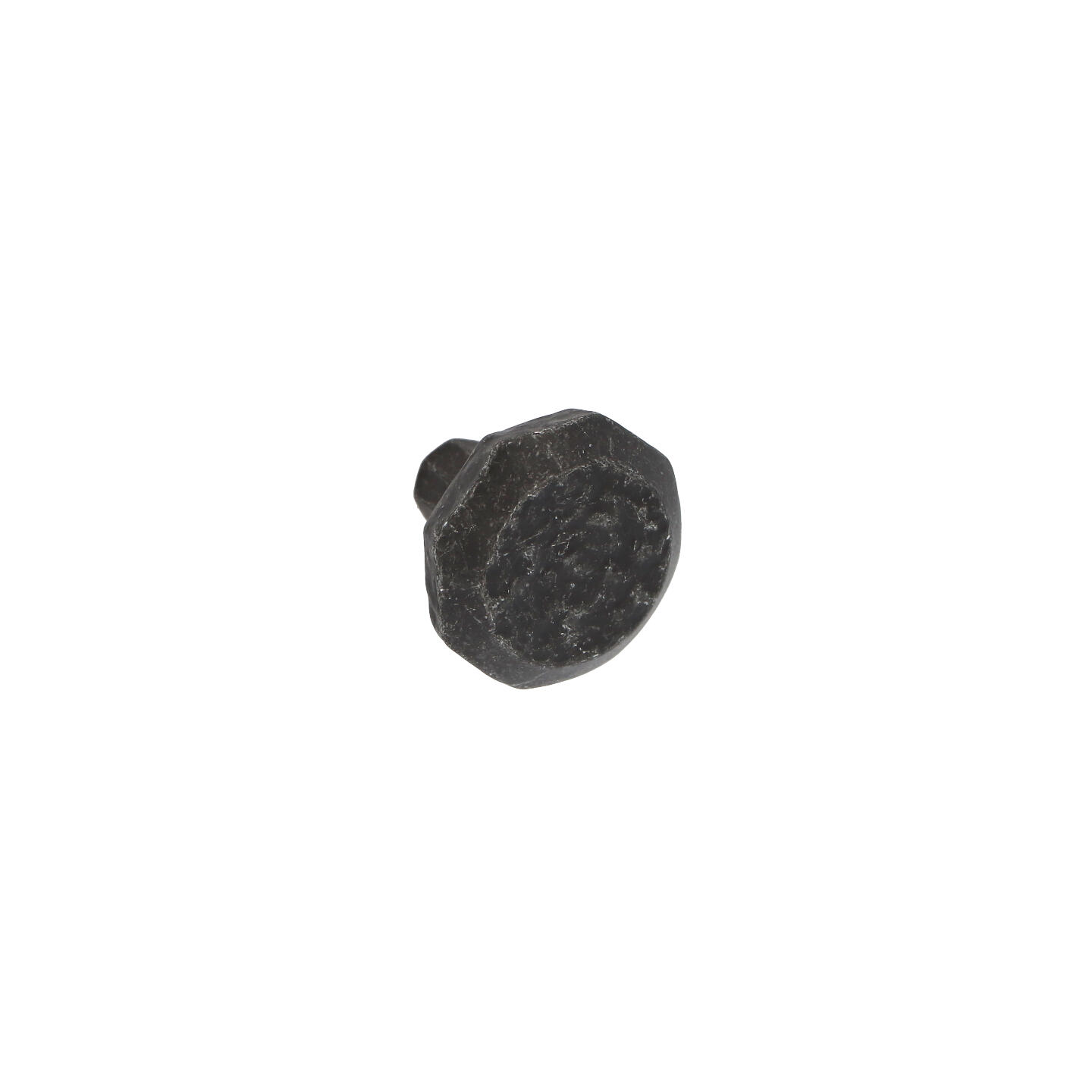 Bouton pour meubles en zamac Diamètre 32mm Fer noir vintage - Zamak